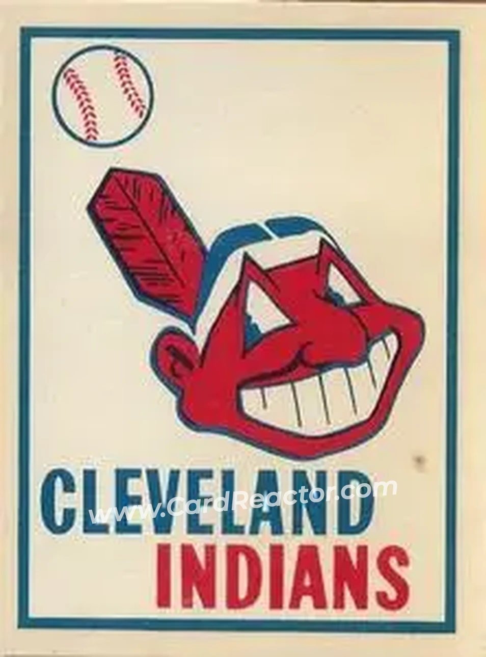 1961 Fleer Baseball Greats (F418-3) - Team Decals #NNO - Cleveland Indians - Cleveland Indians - Cleveland Indians - Front