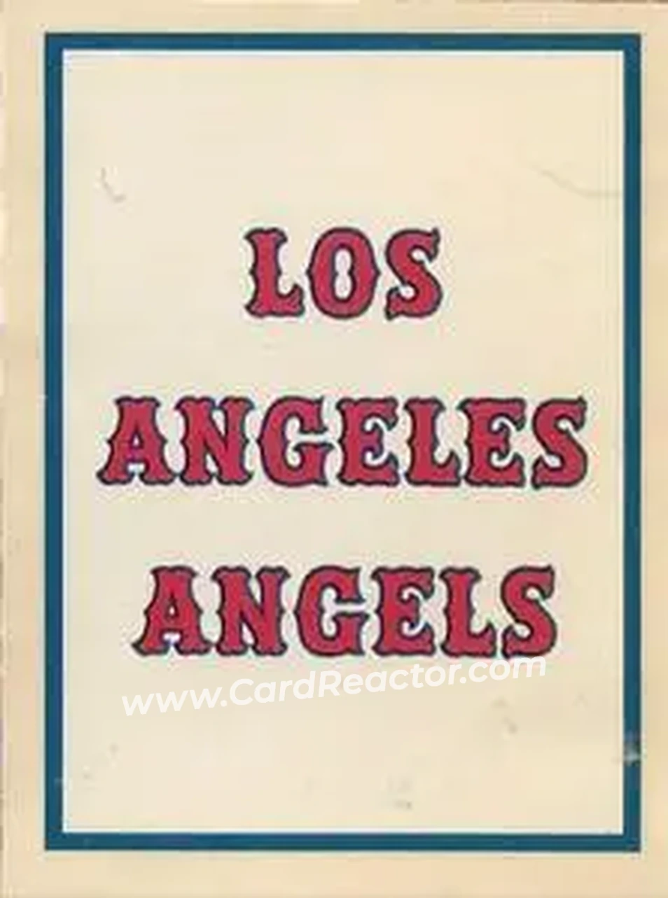 1961 Fleer Baseball Greats (F418-3) - Team Decals #NNO - Los Angeles Angels - Los Angeles Angels - Los Angeles Angels - Front 1961 Fleer Baseball Greats (F418-3) - Team Decals #NNO - Los Angeles Angels - Los Angeles Angels - Los Angeles Angels - Front