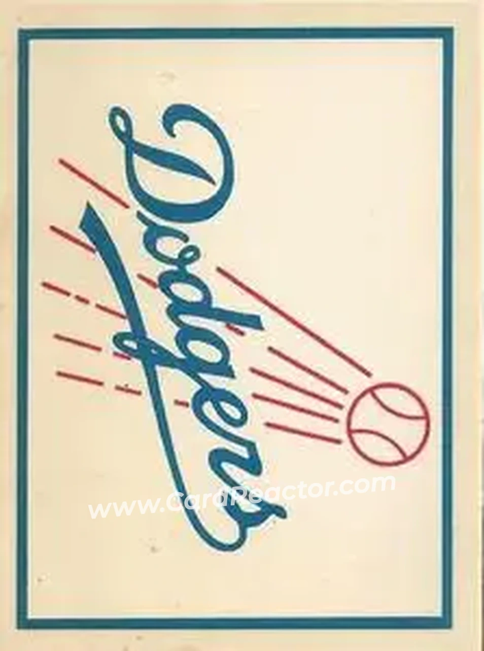 1961 Fleer Baseball Greats (F418-3) - Team Decals #NNO - Los Angeles Dodgers - Los Angeles Dodgers - Los Angeles Dodgers - Front