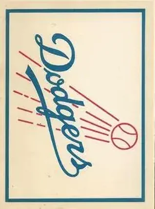 1961 Fleer Baseball Greats (F418-3) - Team Decals #NNO - Los Angeles Dodgers - Los Angeles Dodgers - Los Angeles Dodgers