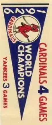 1961 Fleer Baseball Greats (F418-3) - World Series Pennant Stickers #NNO - 1926 World Series - St. Louis Cardinals - St. Louis Cardinals