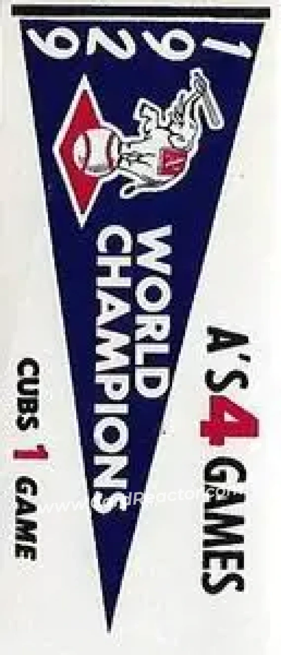 1961 Fleer Baseball Greats (F418-3) - World Series Pennant Stickers #NNO - 1929 World Series - Philadelphia Athletics - Philadelphia Athletics - Front
