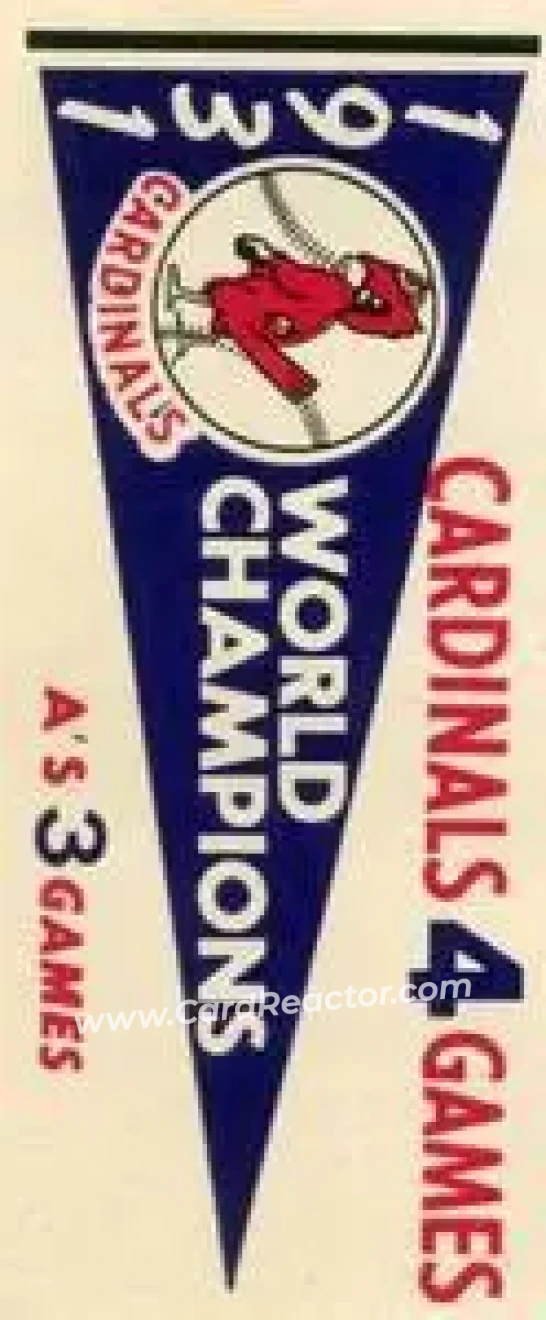 1961 Fleer Baseball Greats (F418-3) - World Series Pennant Stickers #NNO - 1931 World Series - St. Louis Cardinals - St. Louis Cardinals - Front