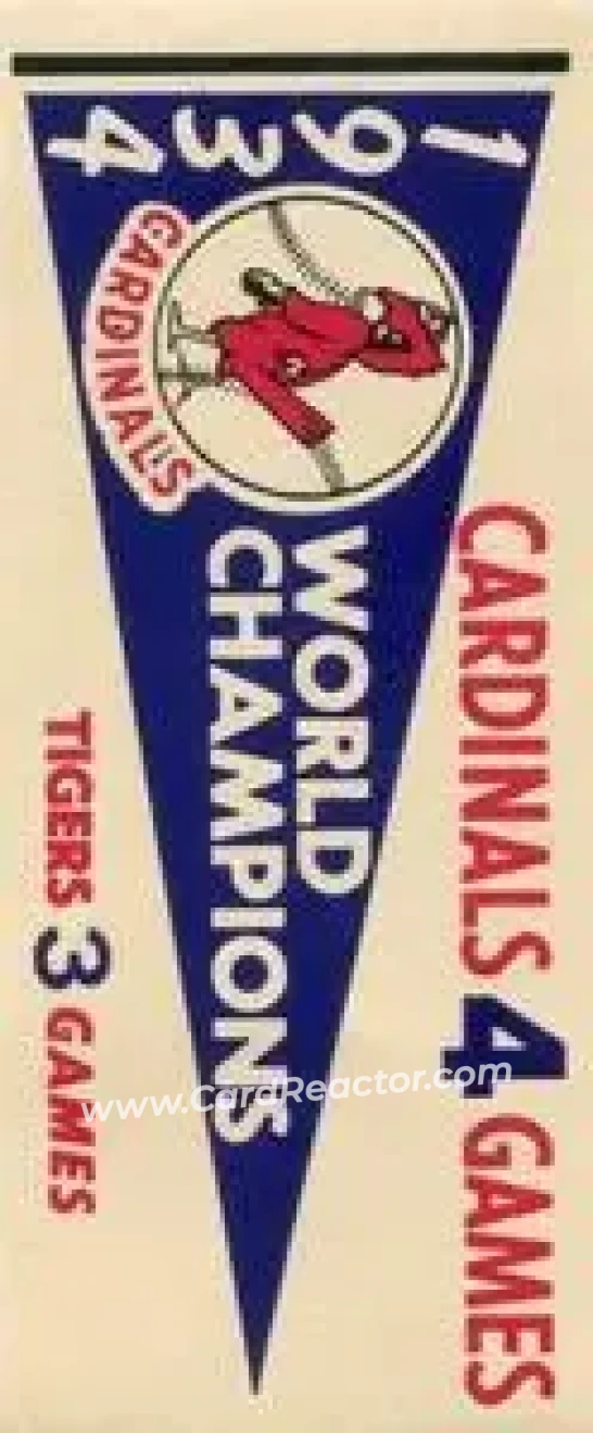 1961 Fleer Baseball Greats (F418-3) - World Series Pennant Stickers #NNO - 1934 World Series - St. Louis Cardinals - St. Louis Cardinals - Front