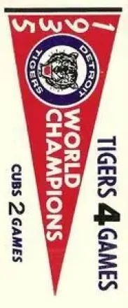 1961 Fleer Baseball Greats (F418-3) - World Series Pennant Stickers #NNO - 1935 World Series - Detroit Tigers - Detroit Tigers