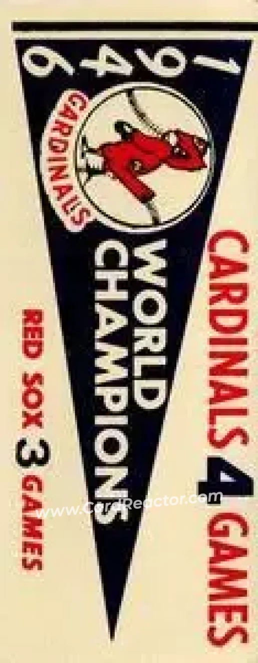 1961 Fleer Baseball Greats (F418-3) - World Series Pennant Stickers #NNO - 1946 World Series - St. Louis Cardinals - St. Louis Cardinals - Front