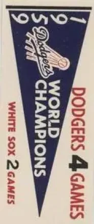 1961 Fleer Baseball Greats (F418-3) - World Series Pennant Stickers #NNO - 1959 World Series - Los Angeles Dodgers - Los Angeles Dodgers