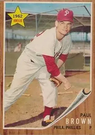 1962 Topps Venezuelan #181 - Paul Brown - Philadelphia Phillies 1962 Topps Venezuelan #181 - Paul Brown - Philadelphia Phillies
