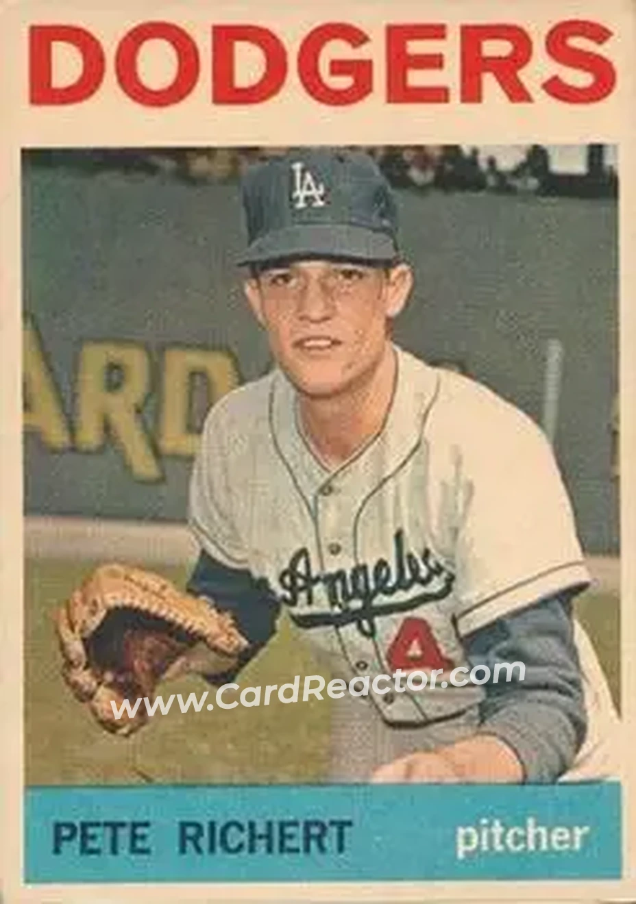 1964 Topps Venezuelan #51 - Pete Richert - Los Angeles Dodgers - Front