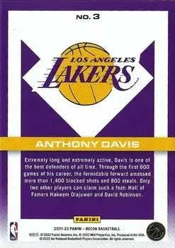 Back of Anthony Davis