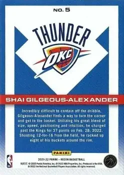Back of Shai Gilgeous-Alexander