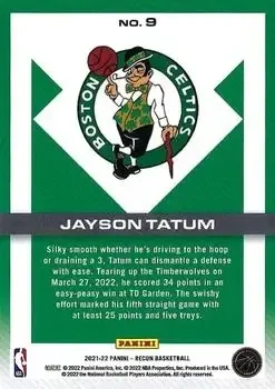 Back of Jayson Tatum