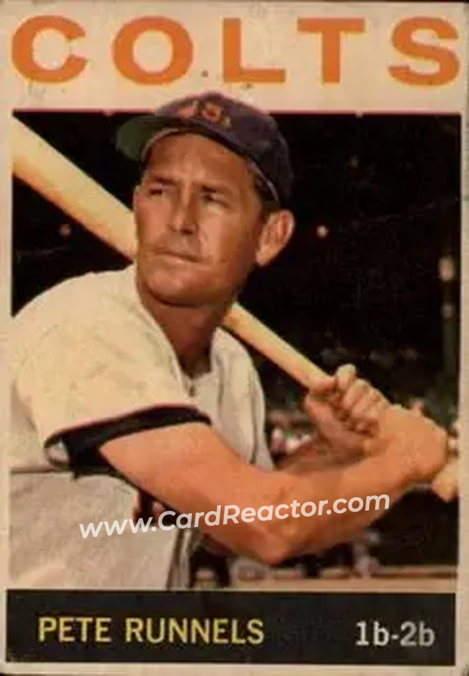 1964 Topps Venezuelan #121 - Pete Runnels - Houston Colt .45s - Front 1964 Topps Venezuelan #121 - Pete Runnels - Houston Colt .45s - Front