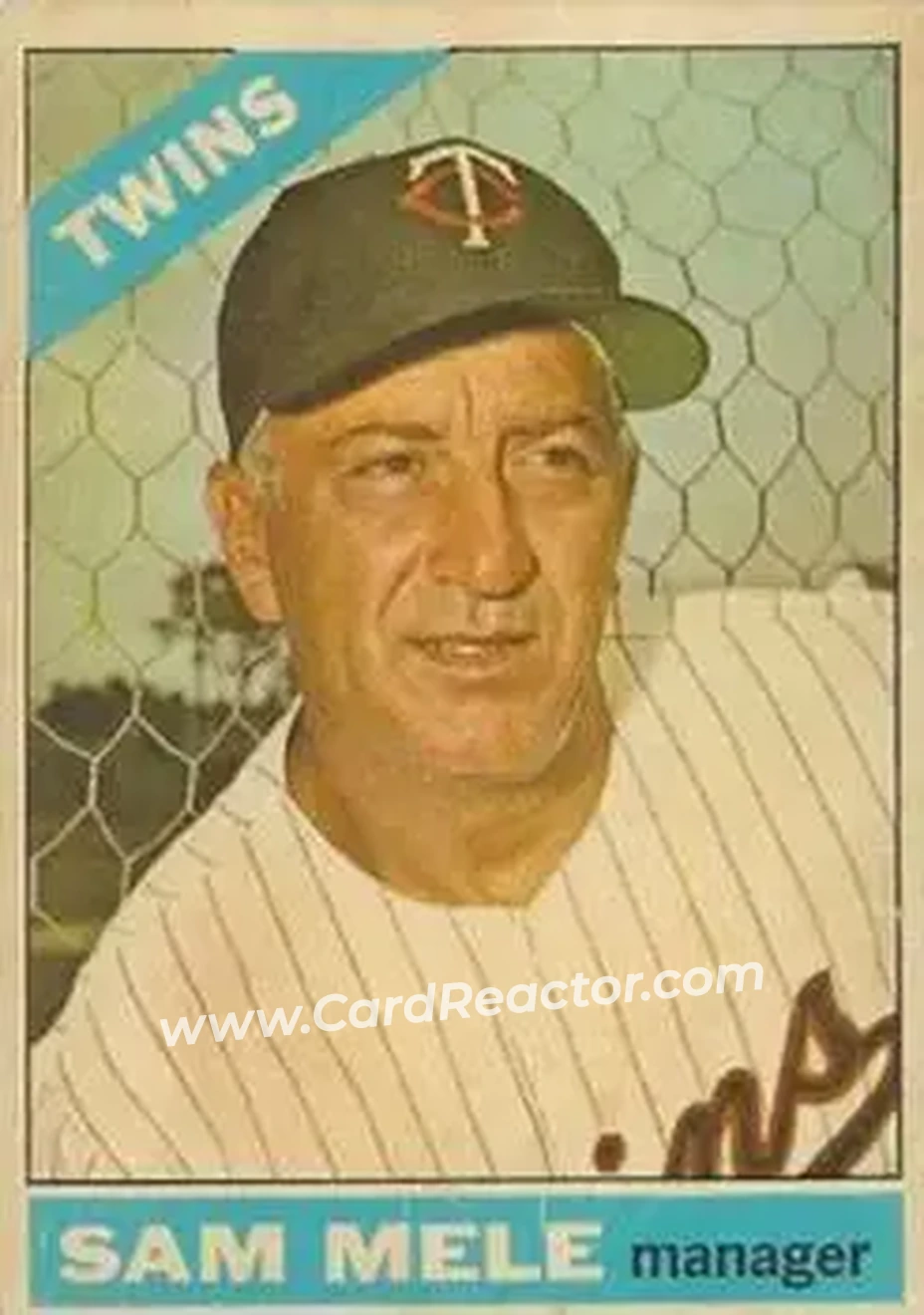 1966 Topps Venezuelan #3 - Sam Mele - Minnesota Twins - Front 1966 Topps Venezuelan #3 - Sam Mele - Minnesota Twins - Front