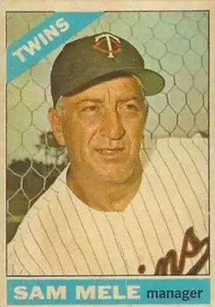 1966 Topps Venezuelan #3 - Sam Mele - Minnesota Twins