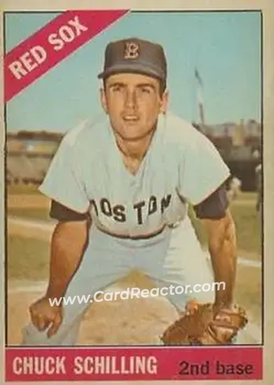 1966 Topps Venezuelan #6 - Chuck Schilling - Boston Red Sox - Front