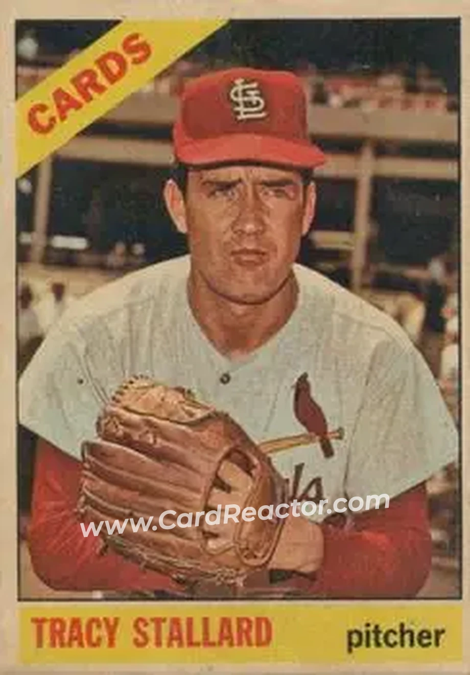 1966 Topps Venezuelan #7 - Tracy Stallard - St. Louis Cardinals - Front