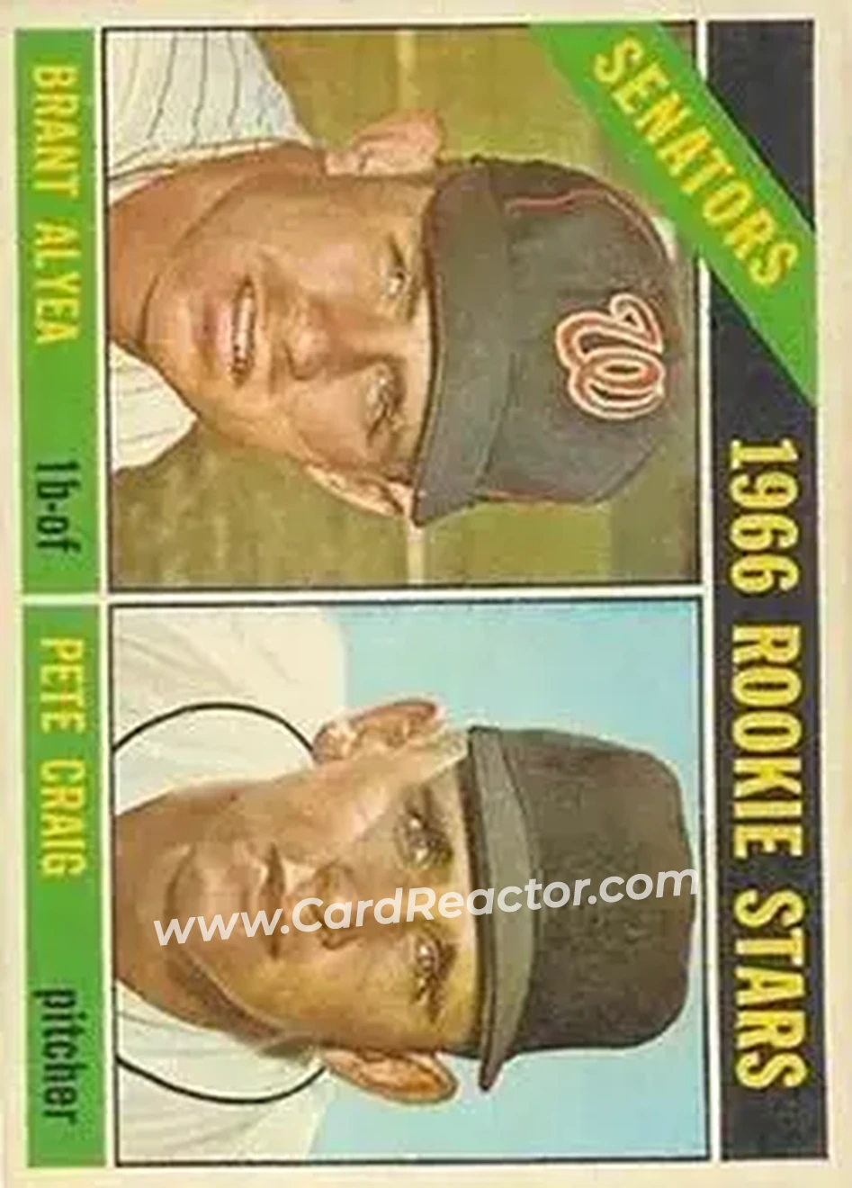 1966 Topps Venezuelan #11 - Senators 1966 Rookie Stars (Brant Alyea - Pete Craig) RS, RC - Washington Senators - Washington Senators - Front