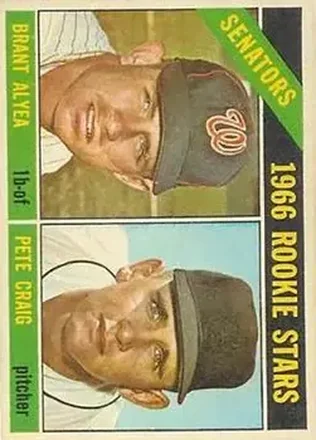 1966 Topps Venezuelan #11 - Senators 1966 Rookie Stars (Brant Alyea - Pete Craig) RS, RC - Washington Senators - Washington Senators