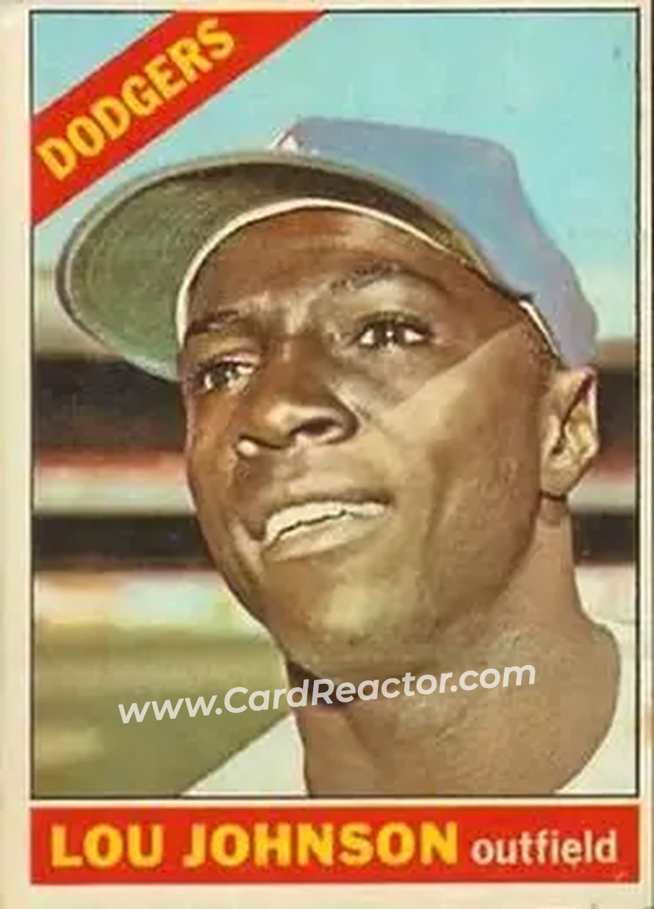 1966 Topps Venezuelan #13 - Lou Johnson - Los Angeles Dodgers - Front
