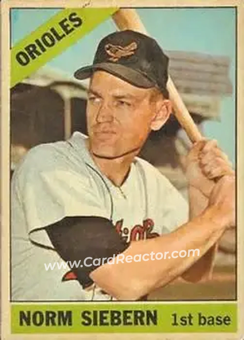 1966 Topps Venezuelan #14 - Norm Siebern - Baltimore Orioles - Front