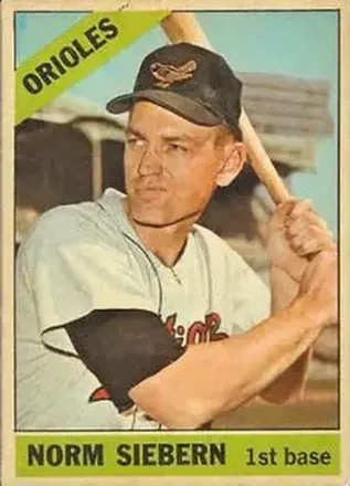 1966 Topps Venezuelan #14 - Norm Siebern - Baltimore Orioles