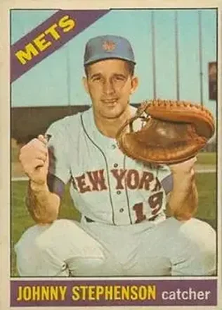 1966 Topps Venezuelan #17 - Johnny Stephenson - New York Mets 1966 Topps Venezuelan #17 - Johnny Stephenson - New York Mets