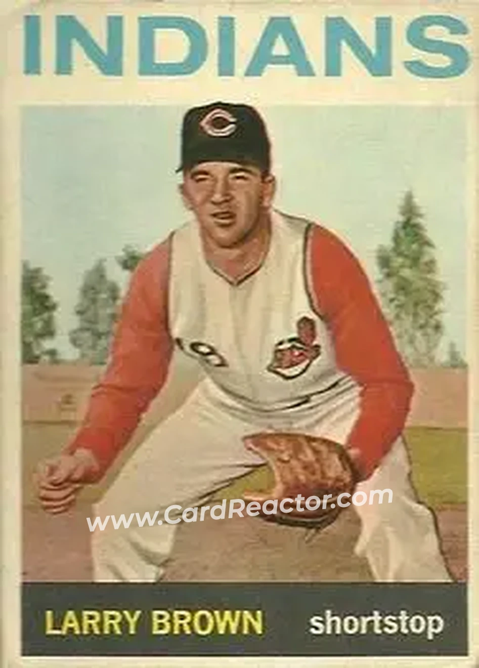 1964 Topps Venezuelan #301 - Larry Brown - Cleveland Indians - Front