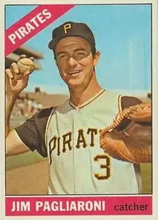1966 Topps Venezuelan #33 - Jim Pagliaroni - Pittsburgh Pirates 1966 Topps Venezuelan #33 - Jim Pagliaroni - Pittsburgh Pirates