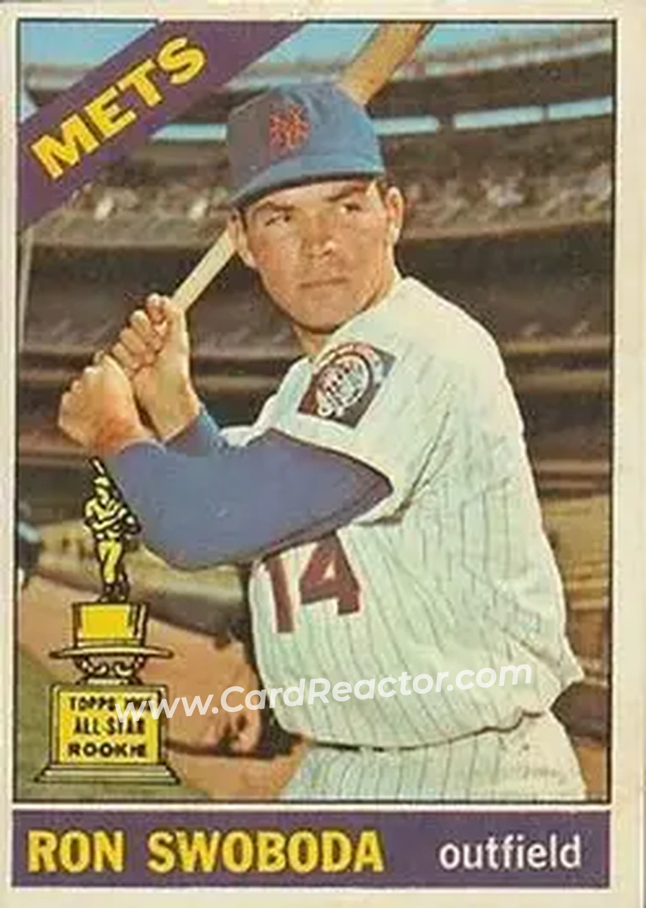1966 Topps Venezuelan #35 - Ron Swoboda - New York Mets - Front 1966 Topps Venezuelan #35 - Ron Swoboda - New York Mets - Front
