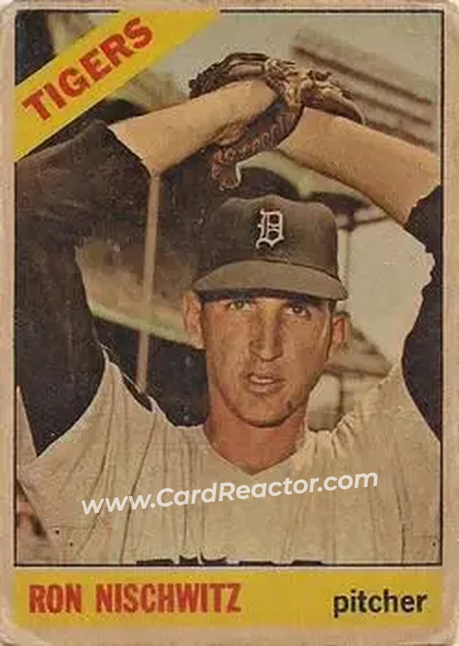 1966 Topps Venezuelan #38 - Ron Nischwitz - Detroit Tigers - Front 1966 Topps Venezuelan #38 - Ron Nischwitz - Detroit Tigers - Front