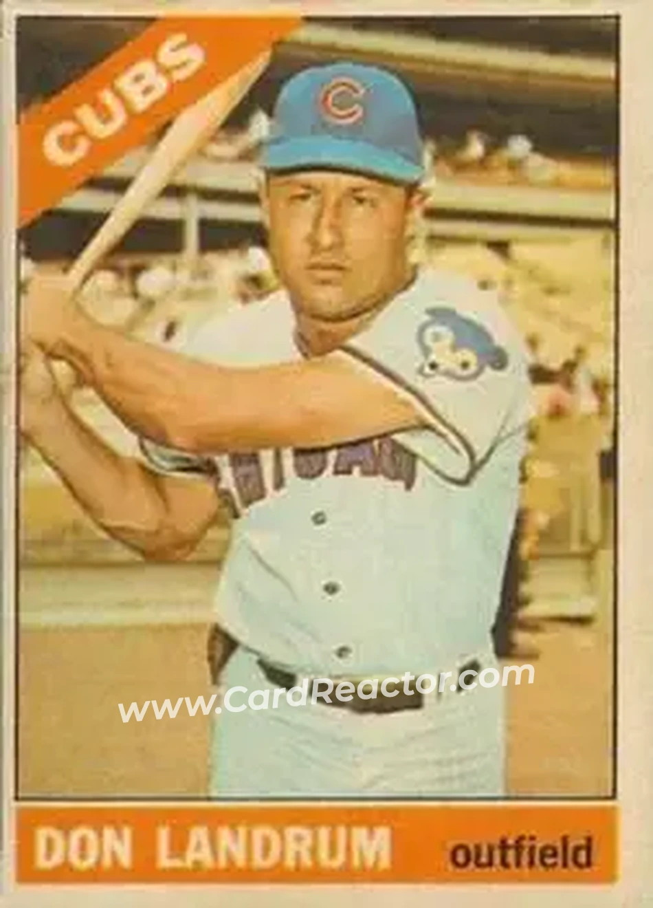1966 Topps Venezuelan #43 - Don Landrum - Chicago Cubs - Front 1966 Topps Venezuelan #43 - Don Landrum - Chicago Cubs - Front
