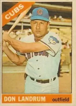 1966 Topps Venezuelan #43 - Don Landrum - Chicago Cubs