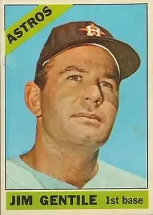 1966 Topps Venezuelan #45 - Jim Gentile - Houston Astros