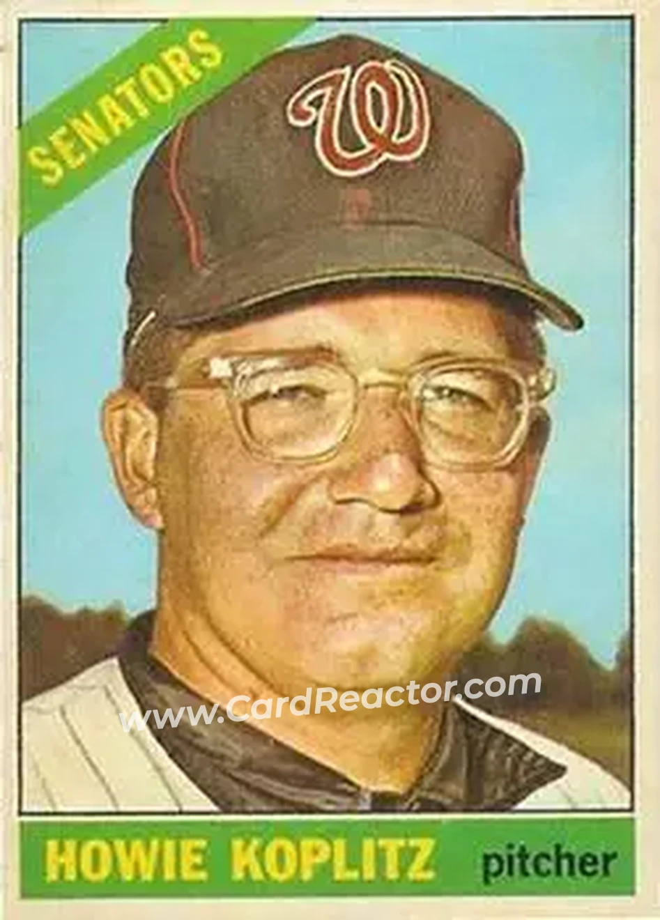 1966 Topps Venezuelan #46 - Howie Koplitz - Washington Senators - Front