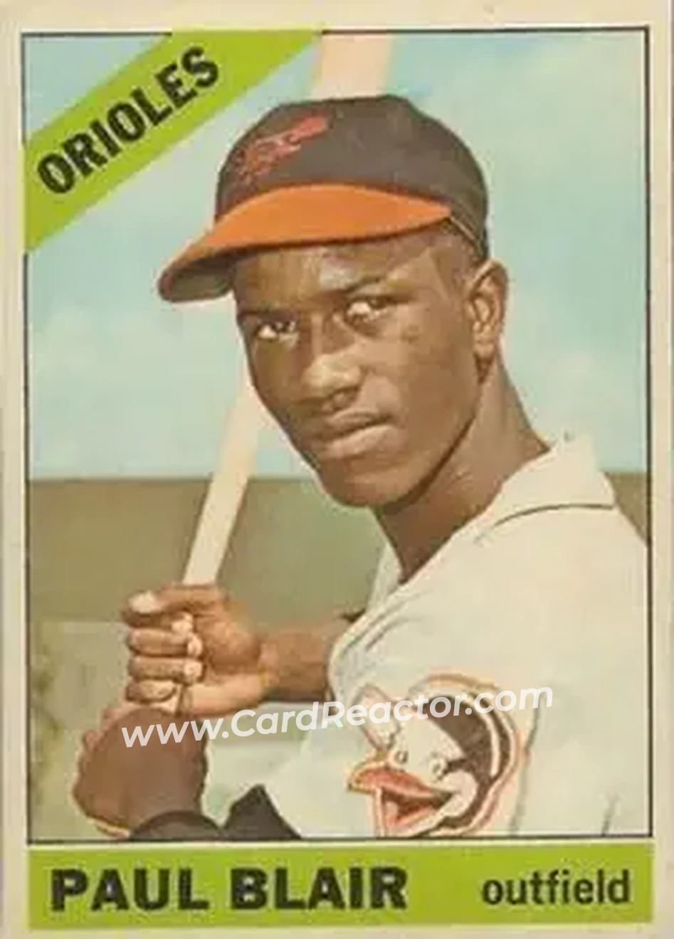 1966 Topps Venezuelan #48 - Paul Blair - Baltimore Orioles - Front 1966 Topps Venezuelan #48 - Paul Blair - Baltimore Orioles - Front