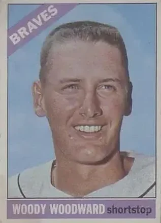 1966 Topps Venezuelan #49 - Woody Woodward - Atlanta Braves