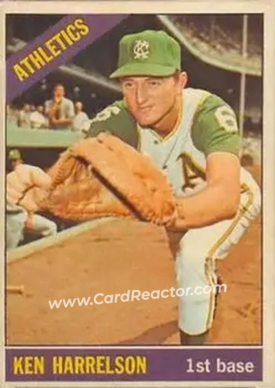 1966 Topps Venezuelan #55 - Ken Harrelson - Kansas City Athletics - Front 1966 Topps Venezuelan #55 - Ken Harrelson - Kansas City Athletics - Front