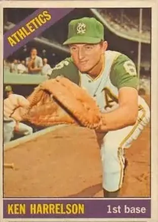 1966 Topps Venezuelan #55 - Ken Harrelson - Kansas City Athletics