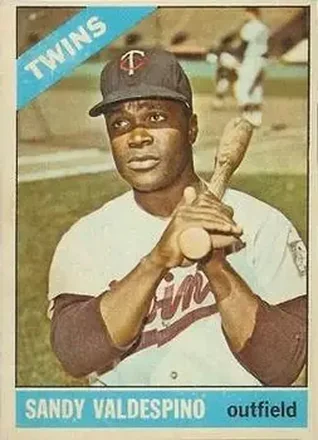 1966 Topps Venezuelan #56 - Sandy Valdespino - Minnesota Twins