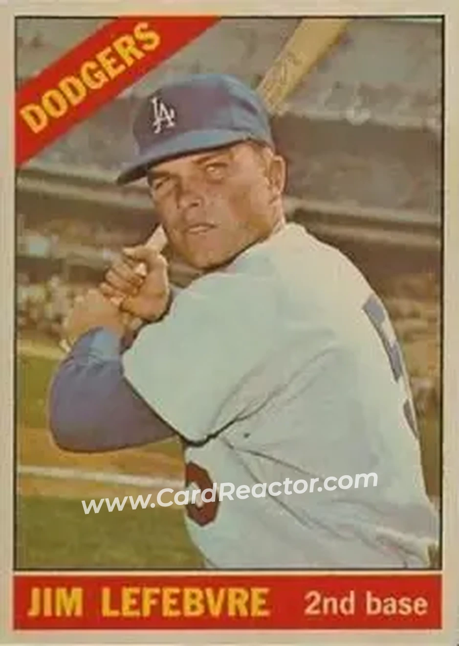 1966 Topps Venezuelan #57 - Jim Lefebvre - Los Angeles Dodgers - Front