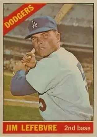 1966 Topps Venezuelan #57 - Jim Lefebvre - Los Angeles Dodgers