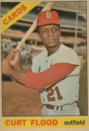 1966 Topps Venezuelan #60 - Curt Flood - St. Louis Cardinals