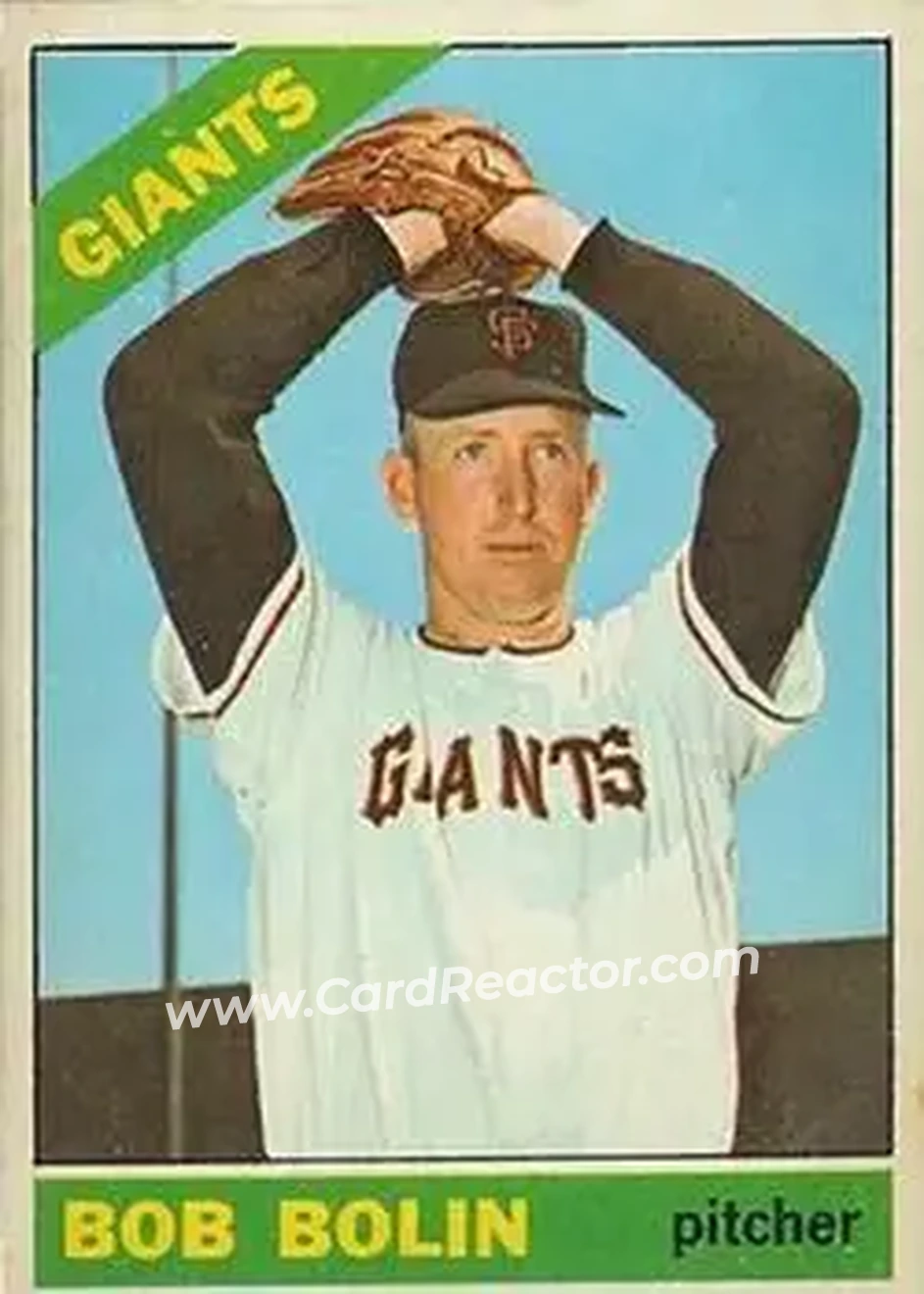 1966 Topps Venezuelan #61 - Bobby Bolin - San Francisco Giants - Front