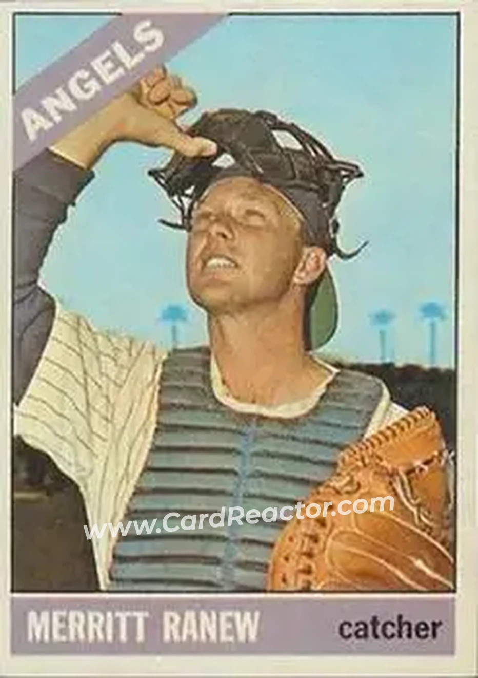 1966 Topps Venezuelan #62 - Merritt Ranew - California Angels - Front 1966 Topps Venezuelan #62 - Merritt Ranew - California Angels - Front
