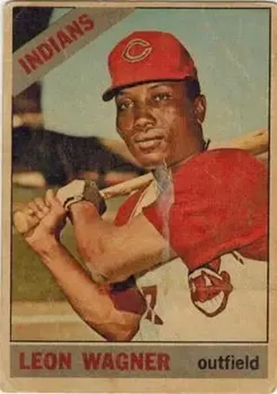 1966 Topps Venezuelan #65 - Leon Wagner - Cleveland Indians 1966 Topps Venezuelan #65 - Leon Wagner - Cleveland Indians