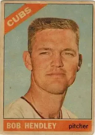 1966 Topps Venezuelan #82 - Bob Hendley - Chicago Cubs