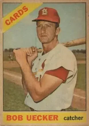 1966 Topps Venezuelan #91 - Bob Uecker - St. Louis Cardinals