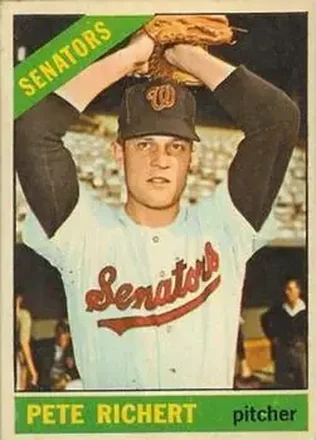 1966 Topps Venezuelan #95 - Pete Richert - Washington Senators