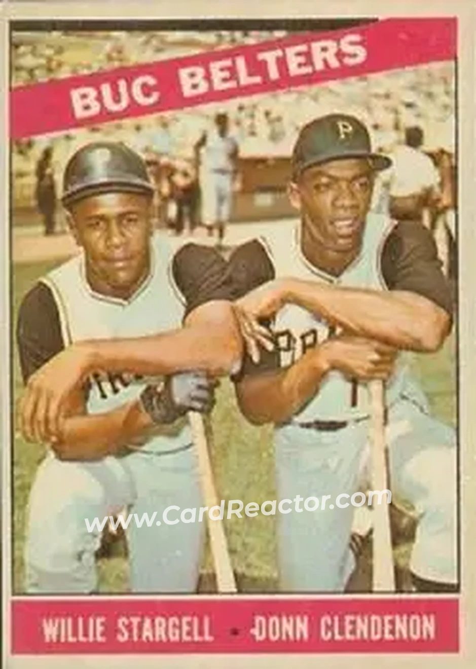 1966 Topps Venezuelan #99 - Buc Belters (Willie Stargell - Donn Clendenon) CPC - Pittsburgh Pirates - Pittsburgh Pirates - Front